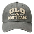 thumbnail image 1 of MEICHEN Vintage Funny Letter Embroidered Cotton Baseball Cap for Men Casual Solid Dad Hat Mens Visor Hat, 1 of 3