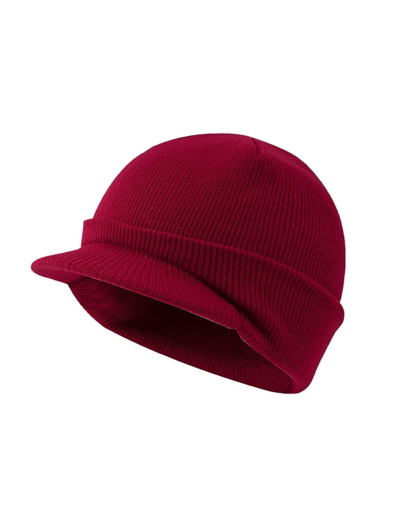 Winter Beanies for Women Solid Outdoor Knitted Visor Hats Mens Fashion Small Brim Sun Hats Summer Accessories Fall Fashion Essentials