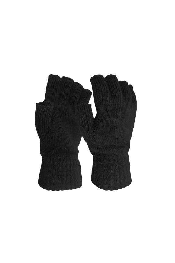 Winter Gloves for Women and Men Winter Warm Solid Color Knitted Half-finger Gloves Summer Accessories Fall Fashion Essentials