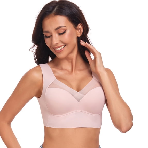 MEICHEN Wireless Comfortable Soft Bras for Women Full Coverage Everyday No Show Bra Summer Essentials Fall Fashion Clothes
