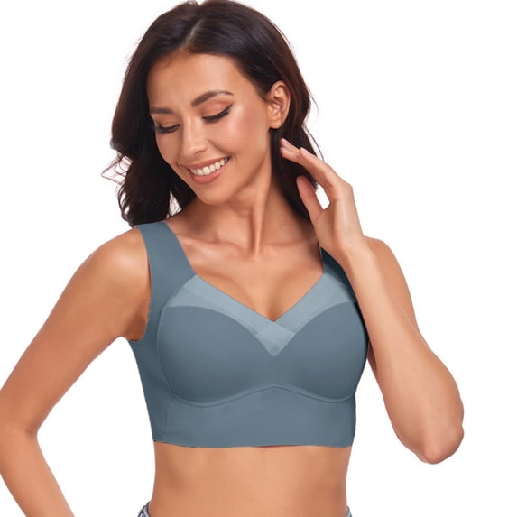 MEICHEN Wireless Comfortable Soft Bras for Women Full Coverage Everyday No Show Bra Summer Essentials Fall Fashion Clothing