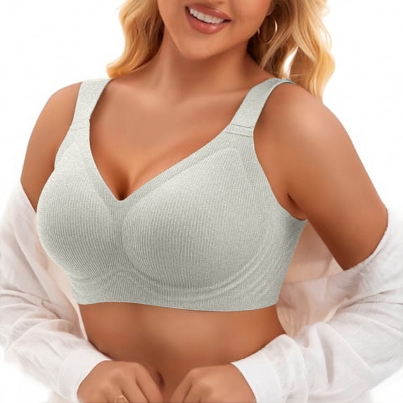 MEICHEN Wireless Comfortable Soft Bras for Women Full Coverage Everyday No Show Bra Trendy Summer Fall Essentials Clothes