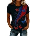 thumbnail image 1 of MEICHEN Women's 250Th Anniversary Print Crew Neck T Shirt 250Th Anniversary Tshirt Patriotic Tee, 1 of 4