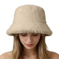 thumbnail image 1 of MEICHEN Women's Autumn Winter Fashion Warm Bucket Hat Versatile Sun Hat Comfortable Breathable Hat, 1 of 5