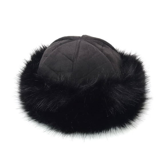 MEICHEN Women's Ethnic Mongolian Style Mink Hat Winter Thickened Fleece Lined Hat Warm Unisex Cap For Cold Weather