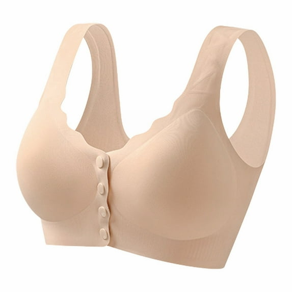 MEICHEN Women's Fashionable and Casual Front Underwear for Elderly People Skin Friendly and Comfortable Bra Summer Clothes Fall Fashion Essentials