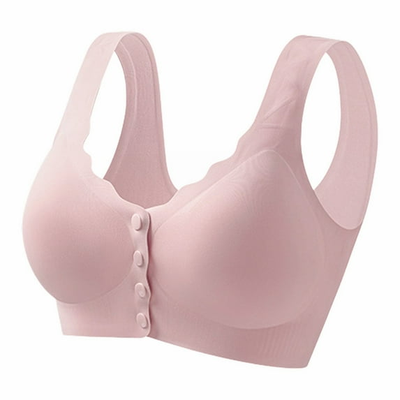 MEICHEN Women's Fashionable and Casual Front Underwear for Elderly People Skin Friendly and Comfortable Bra Trendy Summer Fall Essentials Clothing