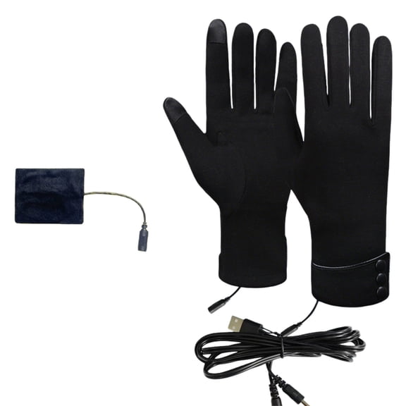 MEICHEN Women's Heated Cycling Gloves USB Rechargeable Winter Warm Gloves for Motorcycle Work Ski Hunting Riding Hiking