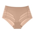 thumbnail image 1 of MEICHEN Women's High Waisted Elastic Breathable Comfortable Briefs Solid Sheer Sexy Mesh Panties Seamless Underwear, 1 of 6