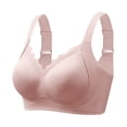 thumbnail image 1 of MEICHEN Women's New Plus Size No Underwire Tshirt Bras Casual Breathable Seamless Underwear No Show Bralettes, 1 of 9