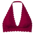 thumbnail image 1 of MEICHEN Women's Plus Size Lace Halter Push Up Bralettes Deep V Neck Tshirt Bras Everyday No Show Underwear Summer Clothes Fall Fashion Essentials, 1 of 4