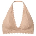 thumbnail image 1 of MEICHEN Women's Plus Size Lace Halter Push Up Bralettes Deep V Neck Tshirt Bras Everyday No Show Underwear Summer Fall Fashion Essentials Clothes, 1 of 4
