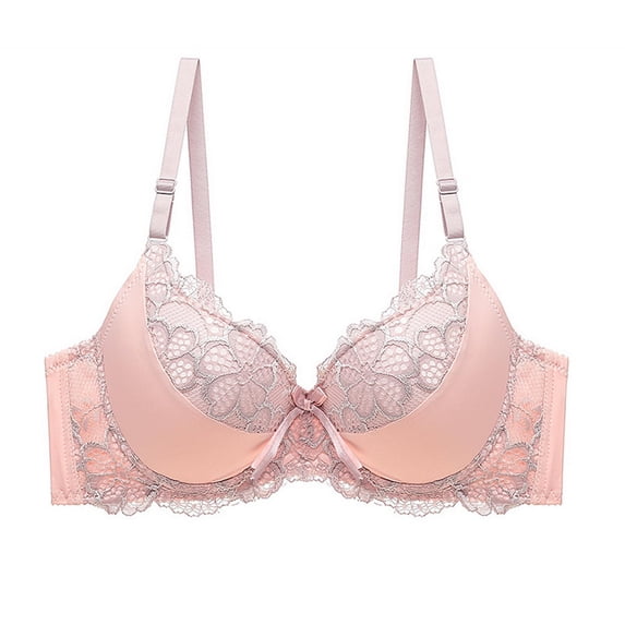 MEICHEN Women's Push Up Everyday Bras Underwire Lace Comfortable Breathable Padded Bras Seamless Underwear for Women