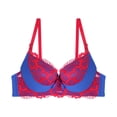 thumbnail image 1 of MEICHEN Women's Push Up Everyday Bras Underwire Lace Comfortable Breathable Padded Bras Seamless Underwear for Women, 1 of 4