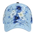 thumbnail image 1 of MEICHEN Women's Sky Blue Stylish and Fresh Daisy Print Sun Hat Breathable Baseball Cap Boho Style Snapback Hat for Spring Summer, 1 of 7