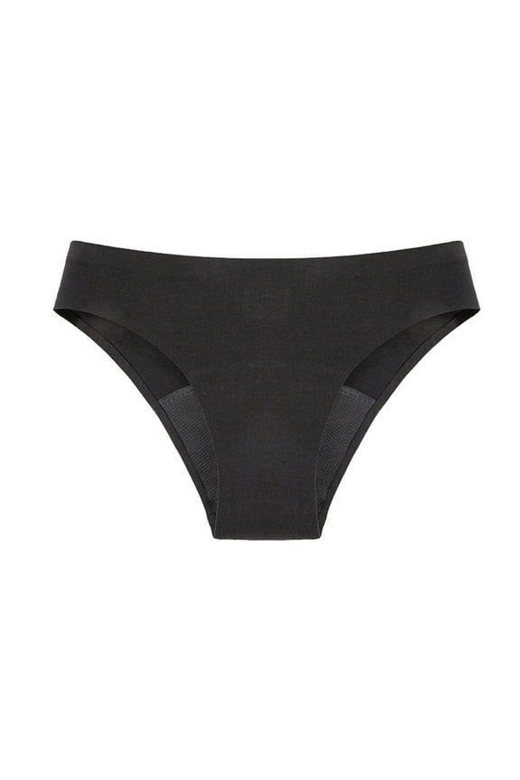 Women's Solid Seamless Menstrual Briefs Cozy Nightwear Period Underwear Full Coverage Thong Panties Summer Essentials Fall Fashion Clothes