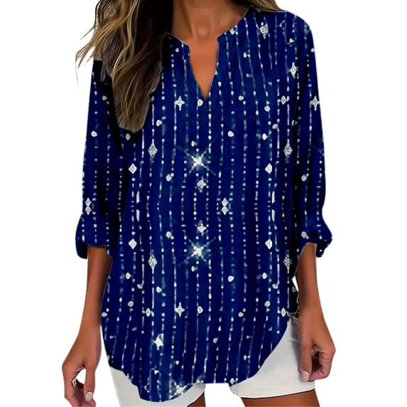 MEICHEN Womens Cotton Linen Tops for Women Spring Summer V Neck Roll Up LongSleeve T Shirts Plain Graphic Tees