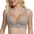 thumbnail image 1 of MEICHEN Womens Front Closure Wireless Bras Padded Full Coverage Comfort Everyday Bralettes Seamless Underwear, 1 of 4