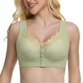 thumbnail image 1 of MEICHEN Womens Front Closure Wireless Bras Padded Full Coverage Comfort Everyday Bralettes Seamless Underwear, 1 of 4