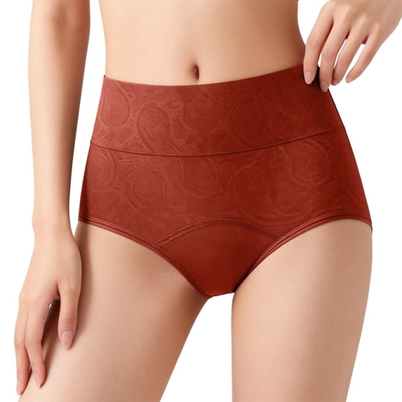 MEICHEN Womens High Waisted 3 Layer Leakproof Panties Solid Absorbency Breathable Period Underwear Summer Clothes Fall Fashion Essentials
