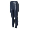 thumbnail image 1 of MEICHEN Womens Leather Leggings Stretch High Waisted Leather Pants Summer Casual Pants for Women, 1 of 6