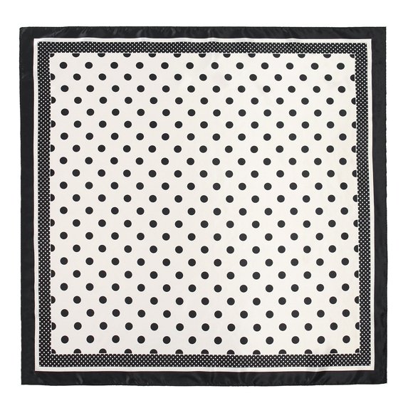MEICHEN Womens Polka Dots Print Satin Head Scarf Fashion Lightweight Turbans Casual Soft Hijabs
