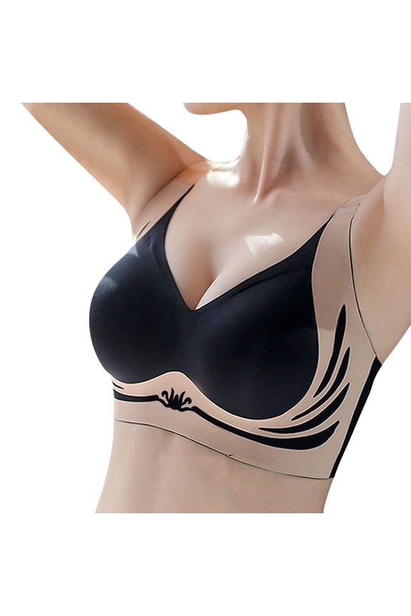Womens Wireless Bra Super Gather Bra Anti Sagging Breasts Support Pushup Lifting Bras for Older Women