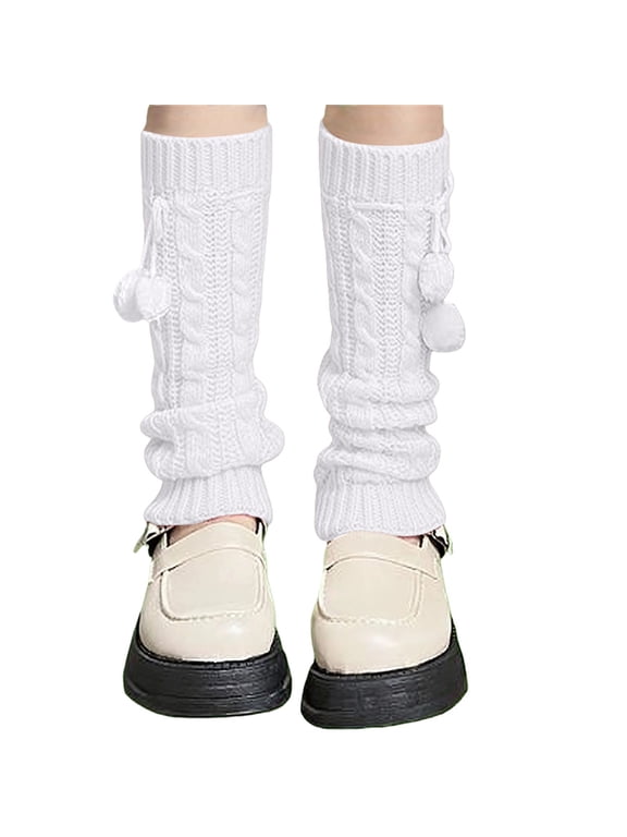 Wool Knit Leg Warmers for Women Long Winter Warm Sock Sleeves Thigh High Footless Stocking Covers Trendy Summer Fall Essentials Accessories