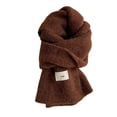 thumbnail image 1 of MEICHEN Wool Scarf Women's Knitted Wool Scarf All Solid Color Warm Scarf Winter Must Have Clothing Accessories, 1 of 3