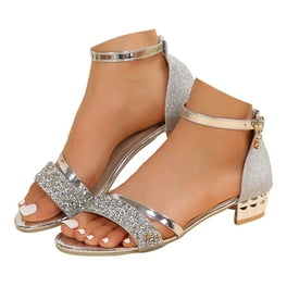 【COLOR iN ID】Lab Glad Low Sandals Women Low Wedge Heel Sandals Open Toe Ankle Strap Buckle
