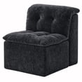 thumbnail image 1 of MEIGUGAO Armless Chenille Bean Bag Chair, 31.5-Inch,Black, 1 of 7