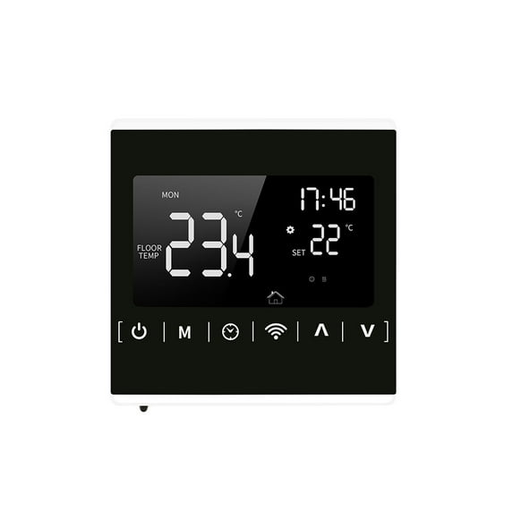 MEIH 85-250V Wi-Fi Smart Thermostat Weekly Programmable Thermostat APP Control Backlight LCD Electric Floor Heating Temperature Controller Overheat Protection Anti-freeze Function ℃/ ℉ Switchable