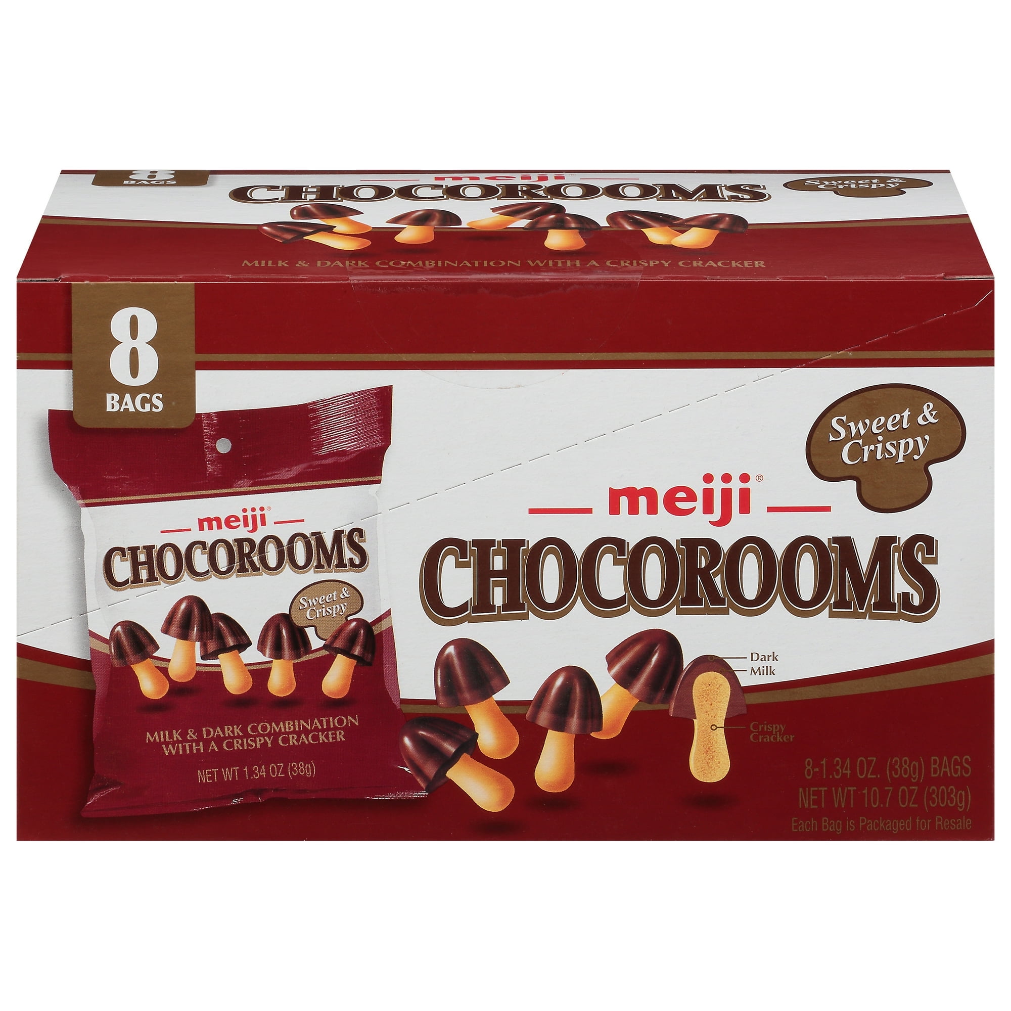 MEIJI CHOCOROOMS CHOCOLATE CREAM 8/1.34oz