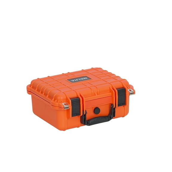 MEIJIA Portable All Weather IP67 Waterproof Hard Case with Customized Fit Foam,Orange,13.35 x11.63x5.98inches