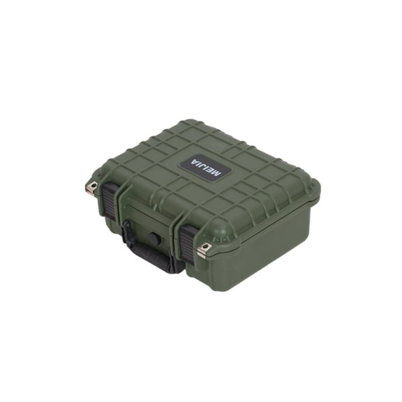 MEIJIA Portable All Weather IP67 Waterproof Hard Case with Foam,Green,13.35 x11.63x5.98inches