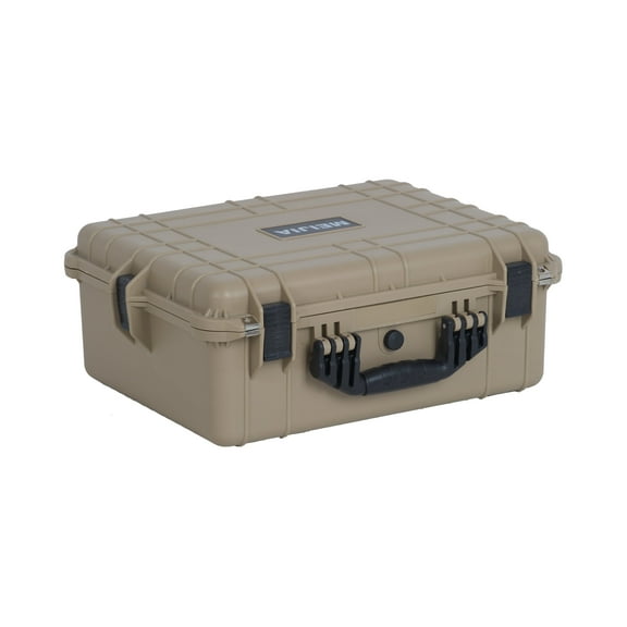 MEIJIA All Weather IP67 Waterproof Hard Case with Foam,Fit Use of Drones,Camera,Equipments,Desert Tan,20.62 x16.85x8.11inches