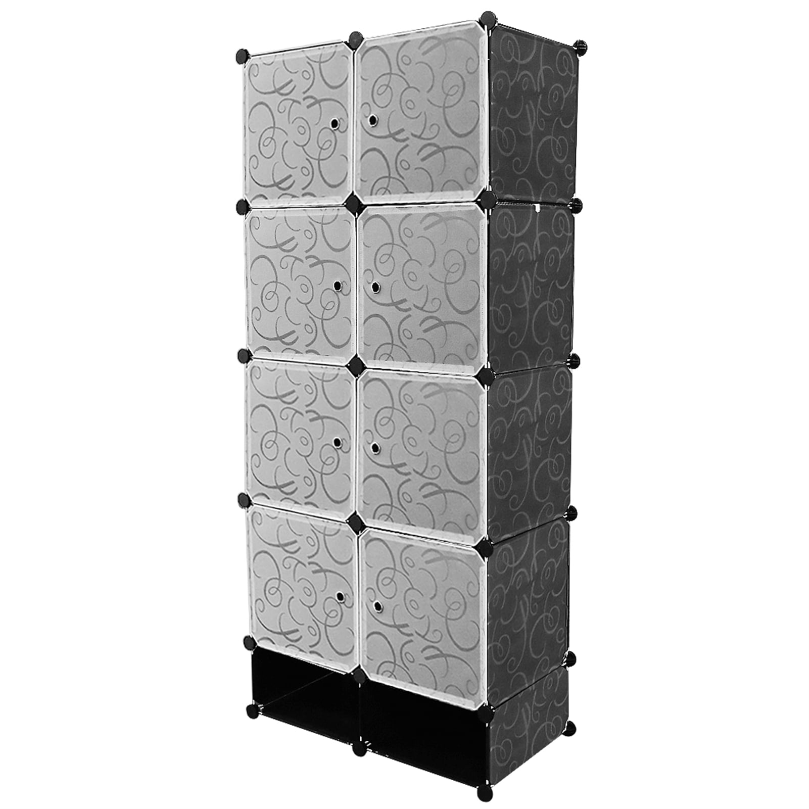 MEILLEUREVIE Plastic Cube Storage Organizer 10Cube, Storage Bins for