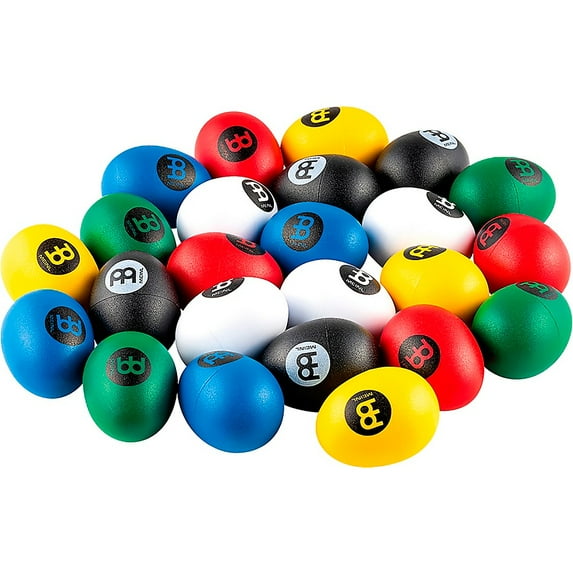 MEINL 24-Piece Egg Shaker Assortment Multi-Colored
