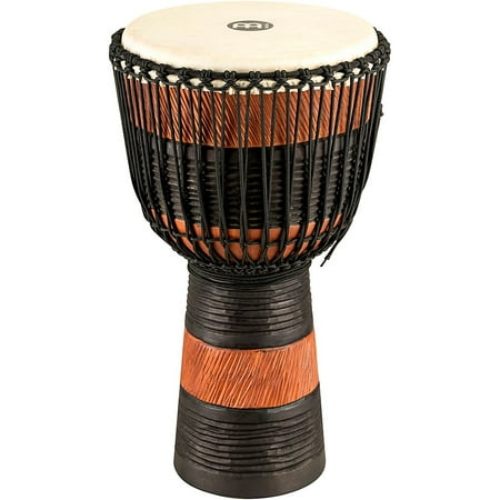 MEINL Earth Rhythm Series Original African-Style Rope-Tuned Wood Djembe with Bag