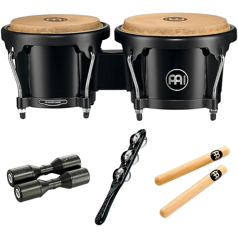 MEINL HB50 Bongo Set with Free Shaker and Claves - Walmart.com