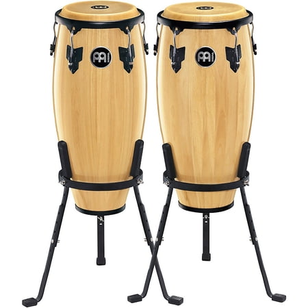 MEINL Headliner Series Conga Set with Height Adjustable Basket Stands Natural