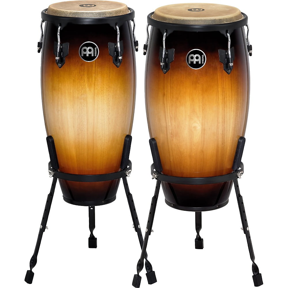MEINL Headliner Series 11 and 12 Inch Wood Conga Set with Basket