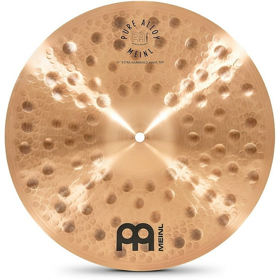 MEINL Pure Alloy Extra Hammered Hi-Hat Cymbals - 15 in.
