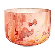 MEINL Sonic Energy 10in. Marble Crystal Singing Bowl, D4, 432 Hz, Sacral Chakra Orange