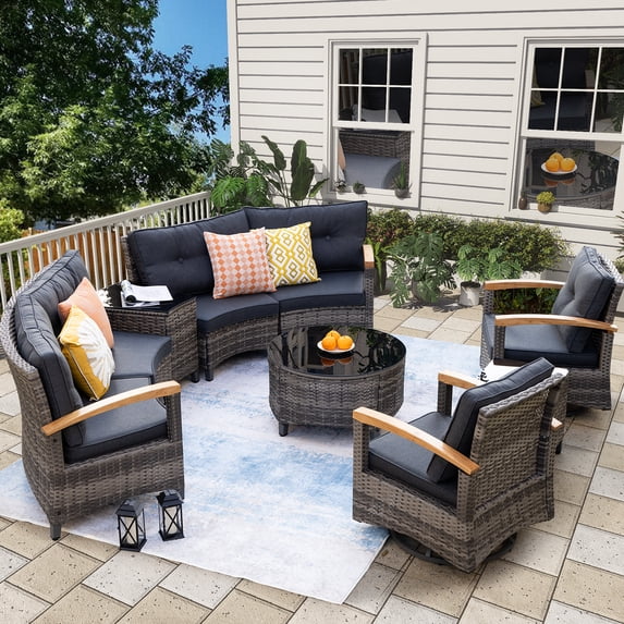 MEISSALIVVE 9-Piece Outdoor Patio Furniture Set