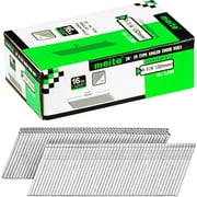 MEITE 2,000 Pcs Finish Brad Nails 16 Gauge 20 Degree 1-1/4" Length Angled Finish Nails FN Type, Galvanized