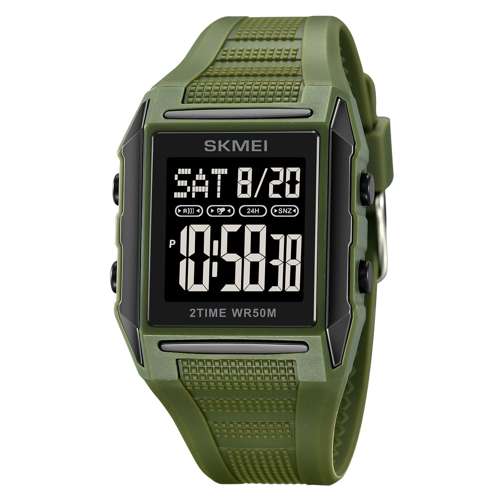 MEIU Men's outdoor digital sports watch with stopwatch LED electronic B