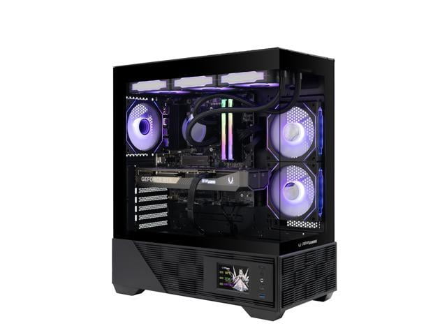 MEK AI-Enhanced Gaming PC Desktop Computer - NVIDIA GeForce RTX 5070 TI, AMD Ryzen 7 9700X Up to 5.5GHz, 32GB DDR5 RGB, 1TB NVME M.2 SSD, 750W 80+ GOLD PSU, WiFi+BT, Windows 11