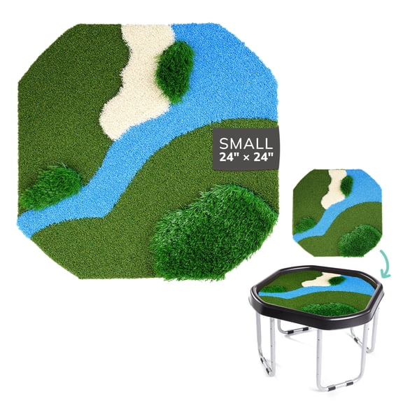 MEKA 3D Grass Tuff Tray Play Mat Insert, fits a Small 28 x 28 Inch Size Tray, Kids Sensory Learning & Activity Pad (Base and Stand Not Included)
