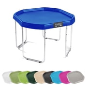 MEKA Large 38"x38" Tuff Tray Set Navy, Activity Sensory Tray Plus Stand Children, Outdoor Play Sand and Water Table for Toddlers and Kids, Toy Boys Girls
